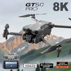 GT50 8K Dual Camera GPS Drone – Foldable Brushless Quadcopter with Obstacle Avoidance & Screen Remote