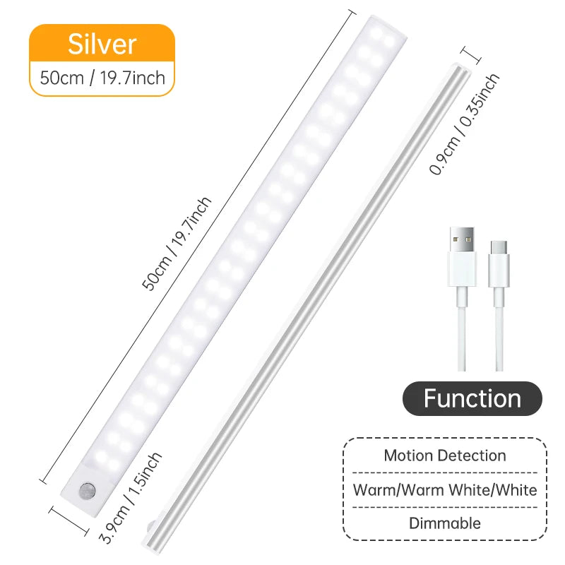 LED Night Light USB Rechargeable - Motion Sensor
