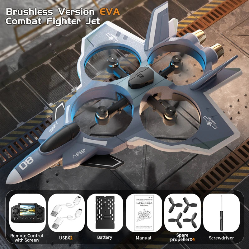 HD Camera Drone with Screen Remote – Foldable RC Drone with One-Key Takeoff & 360° Flip