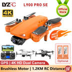 L900 PRO SE GPS 4K Drone – 5G WiFi FPV Brushless Foldable Quadcopter (27 Min Flight Time)