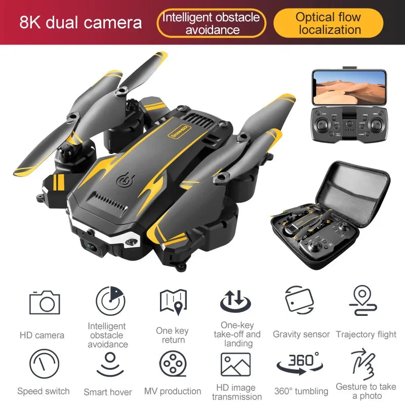 5G WiFi FPV Drone with HD Camera – Long Range Foldable Drone with Altitude Hold & Follow Me Mode