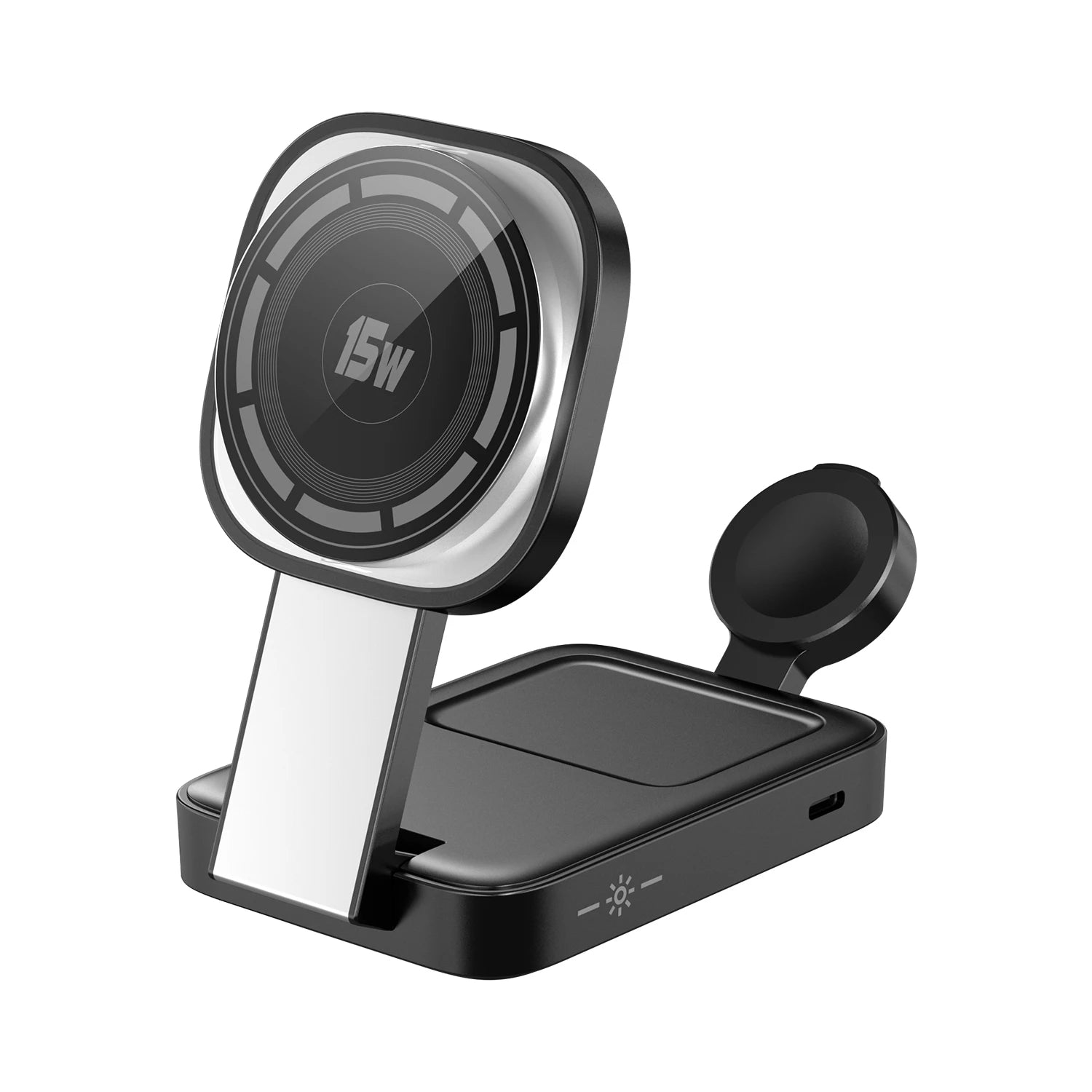 Foldable 3-in-1 Magnetic Wireless Charger – 30W Fast Charging Stand for iPhone, AirPods & Apple Watch