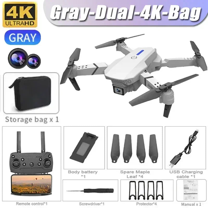 E88 Pro 4K Drone – Foldable RC Drone with WiFi FPV Camera, Altitude Hold & One-Key Return