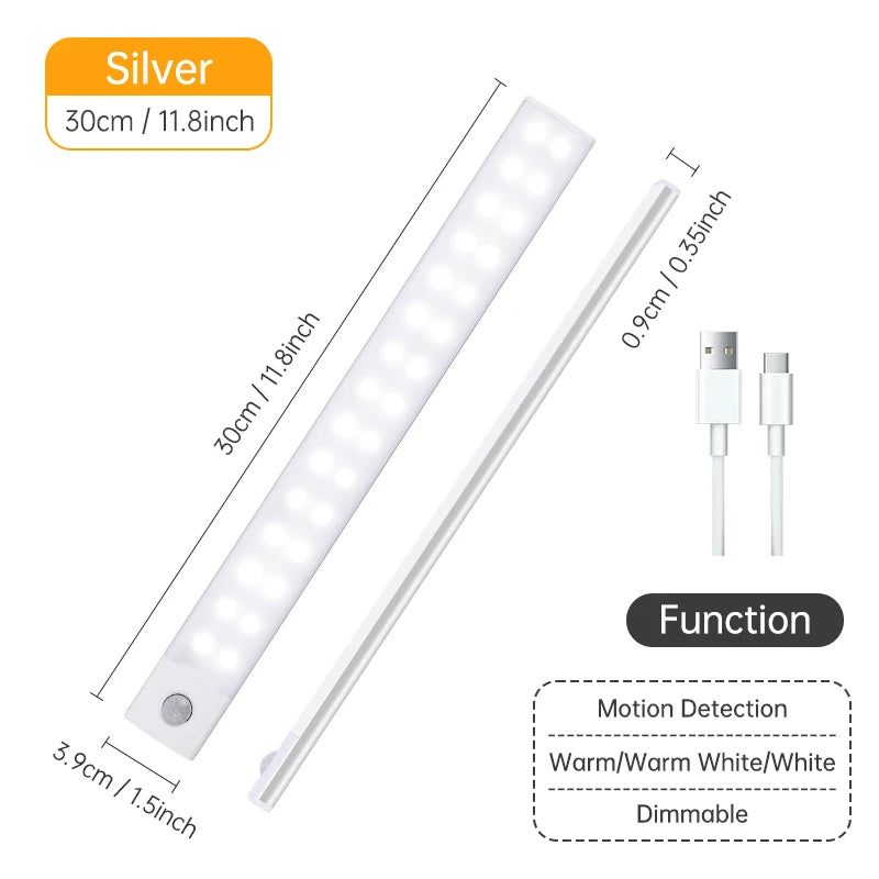 LED Night Light USB Rechargeable - Motion Sensor