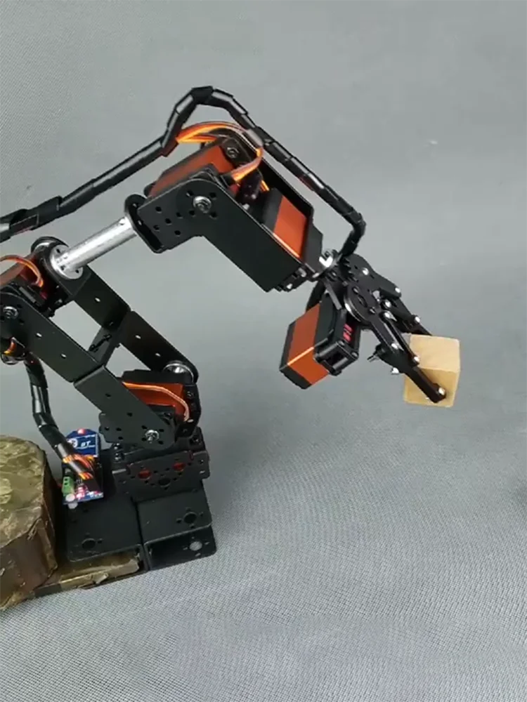 SG90 4 DOF Demontage Acryl Mechanische Arm Robotachtige Manipulator Klauw Voor Uno Arduino Leren Diy Kit Robot Slim Speelgoed Op Afstand SG90 4 DOF Demontage Acryl Mechanische Arm Robotachtige Manipulator Klauw Voor Uno Arduino Leren Diy Kit Robot Slim Speelgoed Op Afstand