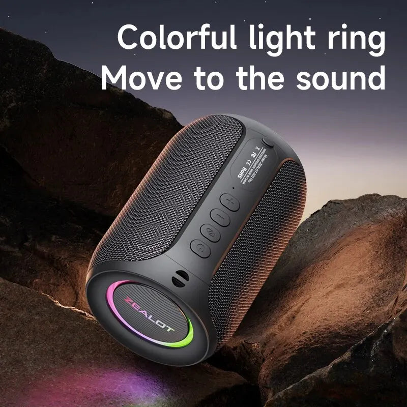 Portable Bluetooth Speaker – Waterproof Stereo Sound with Bluetooth 5.2