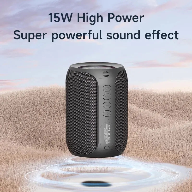 Portable Bluetooth Speaker – Waterproof Stereo Sound with Bluetooth 5.2