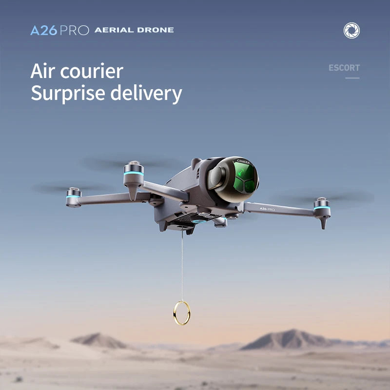 A26 Pro 4K HD GPS Drone – Foldable FPV Quadcopter with Obstacle Avoidance