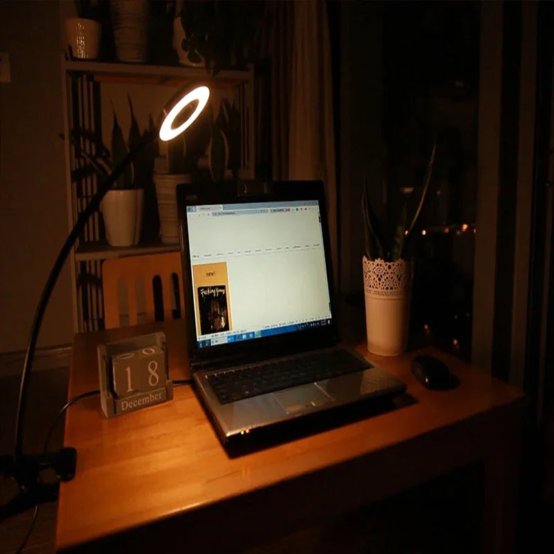 USB Reading Desk Lamp - 3 Modes & 10 Dimming Levels