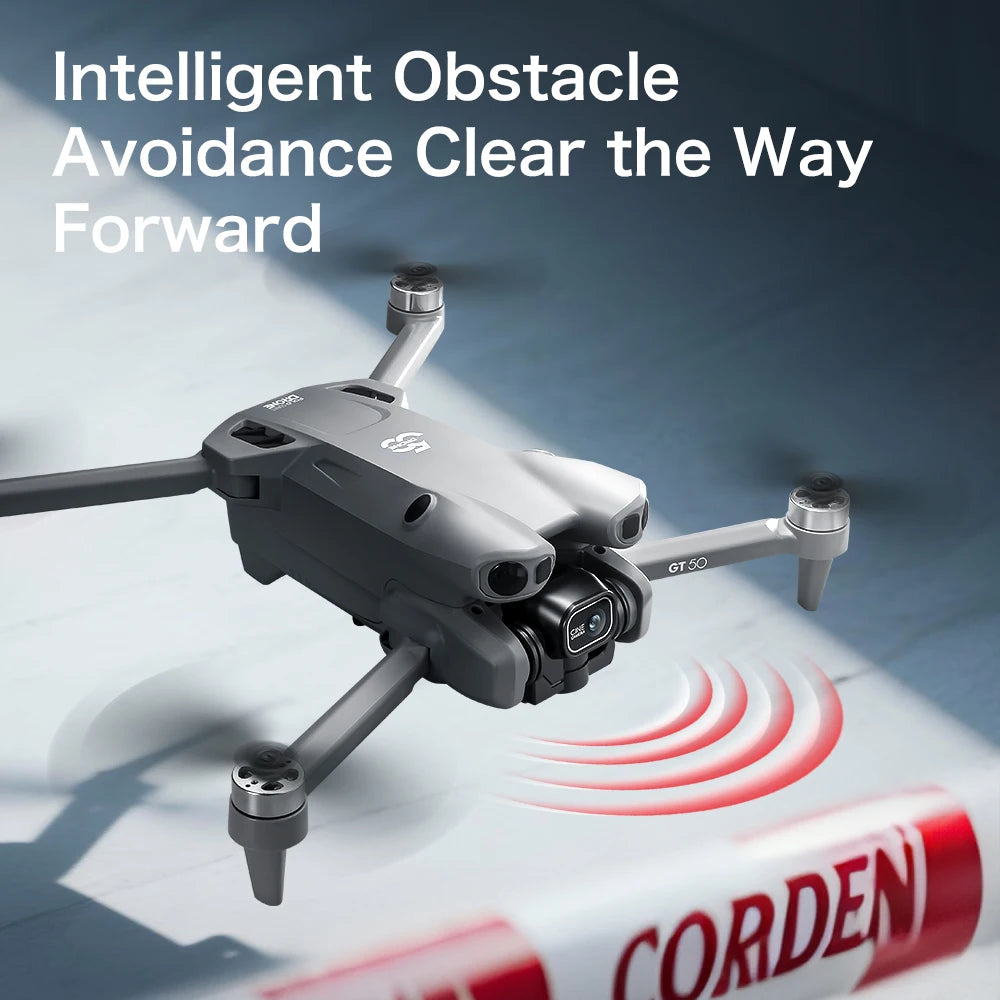 GT50 8K Dual Camera GPS Drone – Foldable Brushless Quadcopter with Obstacle Avoidance & Screen Remote