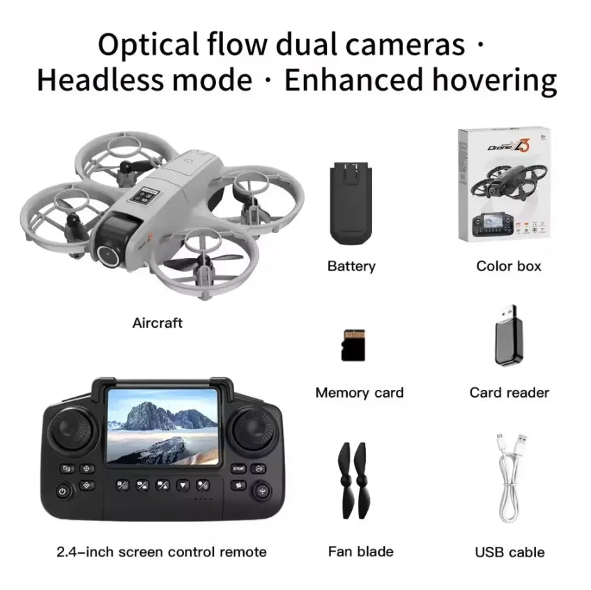 8K HD GPS Drone with Screen Remote Control – Long Range Camera Drone with Brushless Motor