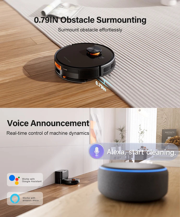 Purerobo X7-D Robot Vacuum Cleaner – Auto Empty, LDS Navigation, 3-in-1 Sweep Mop Vacuum