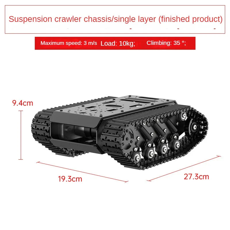 10KG Load Strong Shock Absorption Tank Chassis with Motor Suspension
