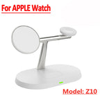 3-in-1 Magnetic Wireless Charger Stand – Fast Charging Dock for iPhone, Apple Watch & AirPods
