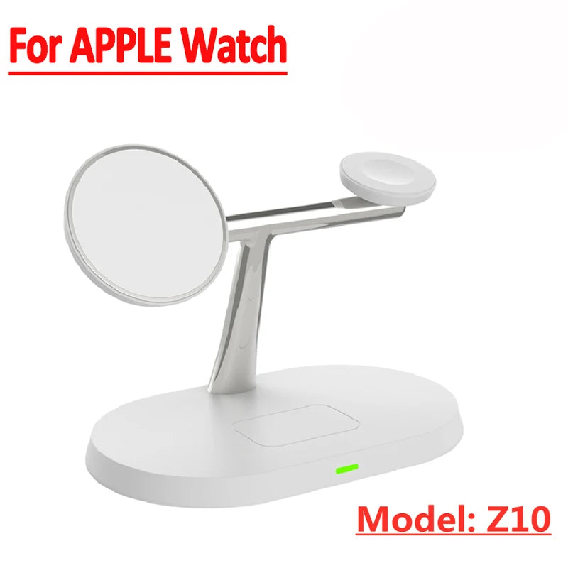 3-in-1 Magnetic Wireless Charger Stand – Fast Charging Dock for iPhone, Apple Watch & AirPods