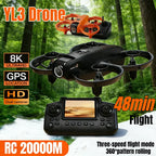 8K HD GPS Drone with Screen Remote Control – Long Range Camera Drone with Brushless Motor