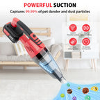 Rechargeable Cordless Vacuum Cleaner-  2200 mAh Battery
