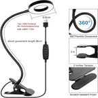 USB Reading Desk Lamp - 3 Modes & 10 Dimming Levels