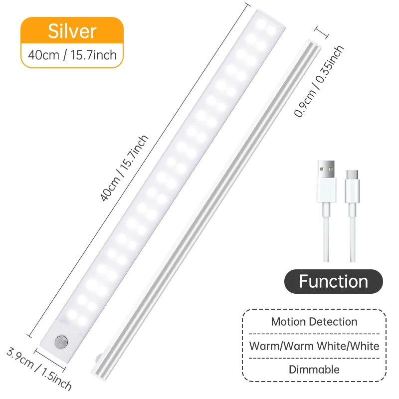 LED Night Light USB Rechargeable - Motion Sensor