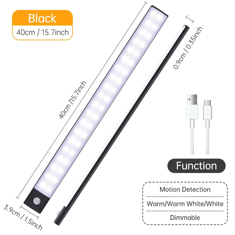 LED Night Light USB Rechargeable - Motion Sensor