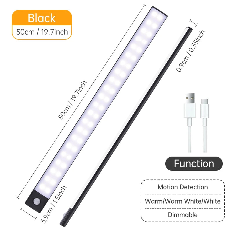 LED Night Light USB Rechargeable - Motion Sensor