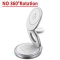 Foldable 3-in-1 Magnetic Wireless Charger 30W – Rotating Stand for iPhone, AirPods & Apple Watch