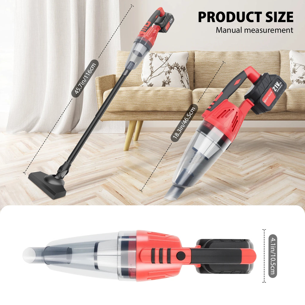 Rechargeable Cordless Vacuum Cleaner-  2200 mAh Battery