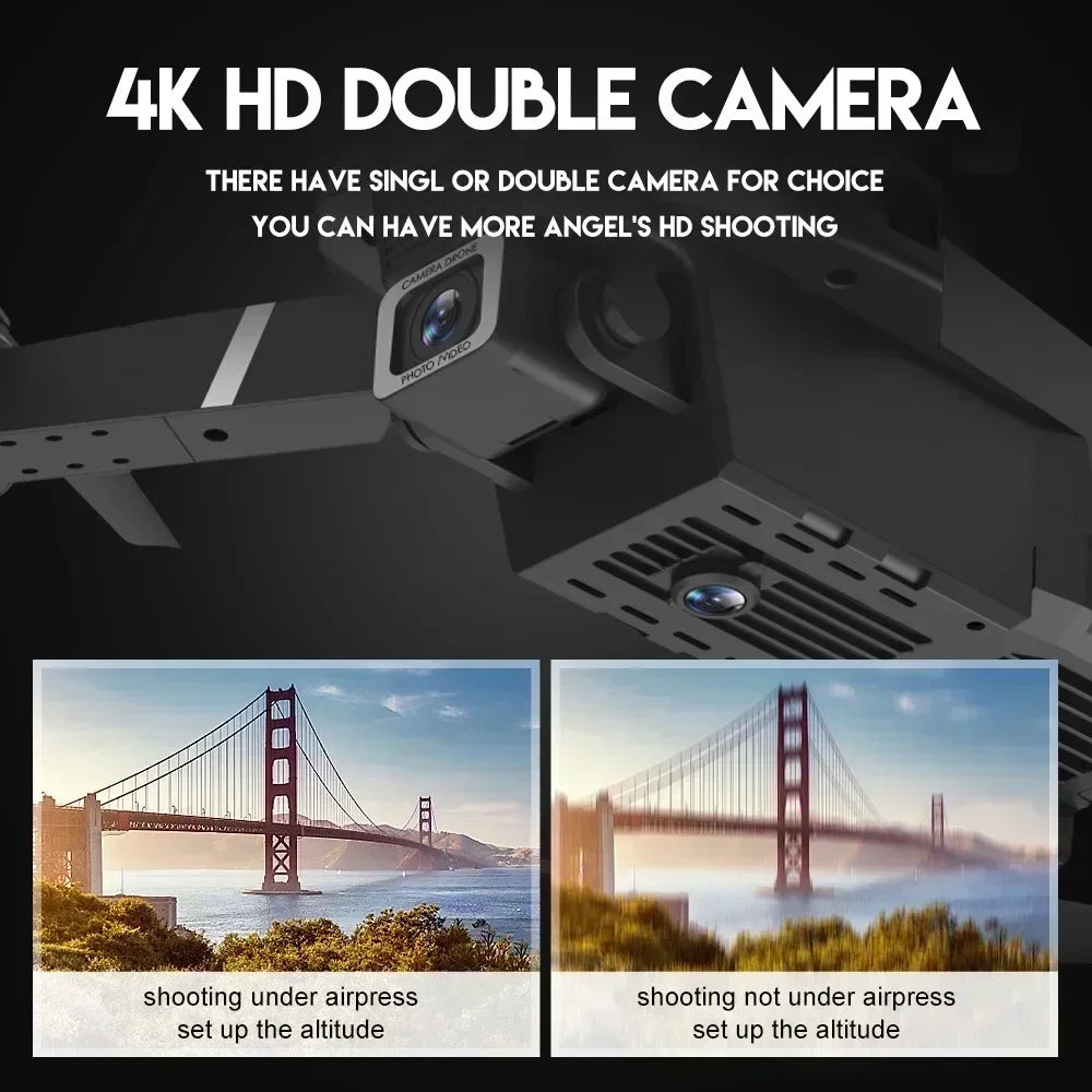E88 Pro 4K Drone – Foldable RC Drone with WiFi FPV Camera, Altitude Hold & One-Key Return