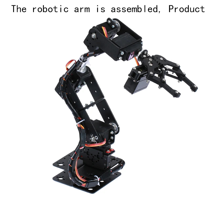 6 DOF Programmable Robotic Arm Kit – DIY Arduino & Raspberry Pi Compatible Robot Arm