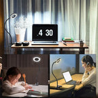 USB Reading Desk Lamp - 3 Modes & 10 Dimming Levels
